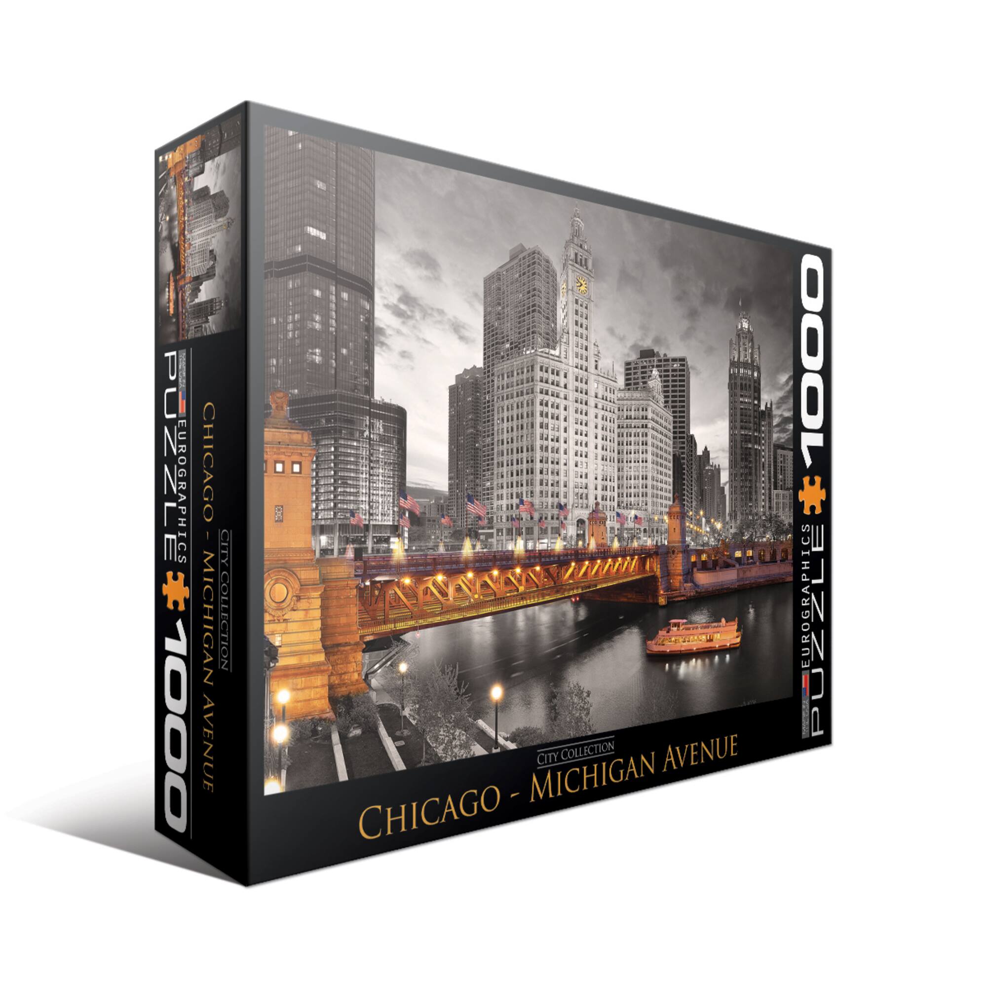 City Collection Chicago Michigan Avenue 1,000 Piece Jigsaw Puzzle